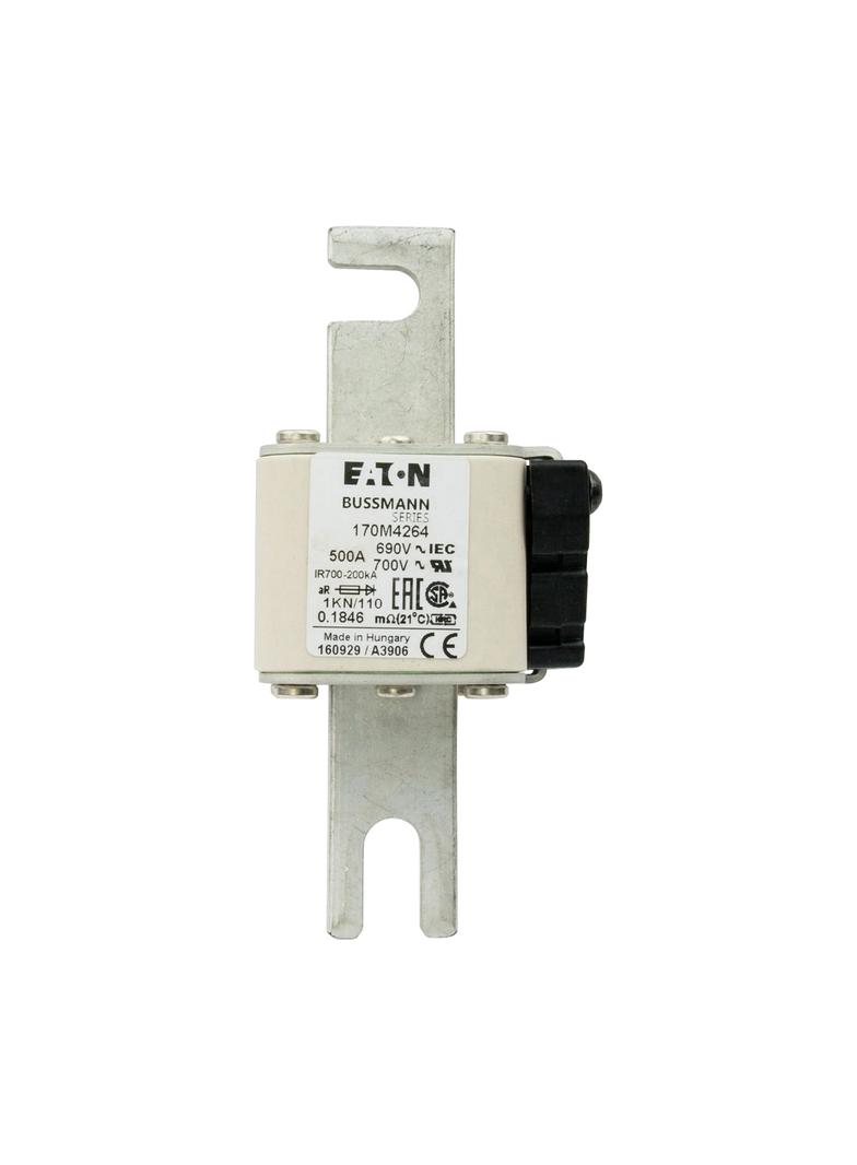 FUSE 500A 690V 1KN/110 AR UC Wkładka szybka 500A AC 690V DIN 1 53x69x138 mm aR DIN IEC 170M4264 EATO