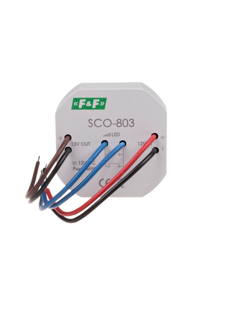 Ściemniacz oświetlenia LED z pamięcią zasilanie 12V DC 36W montaż w puszce fi60 SCO-803 F&F