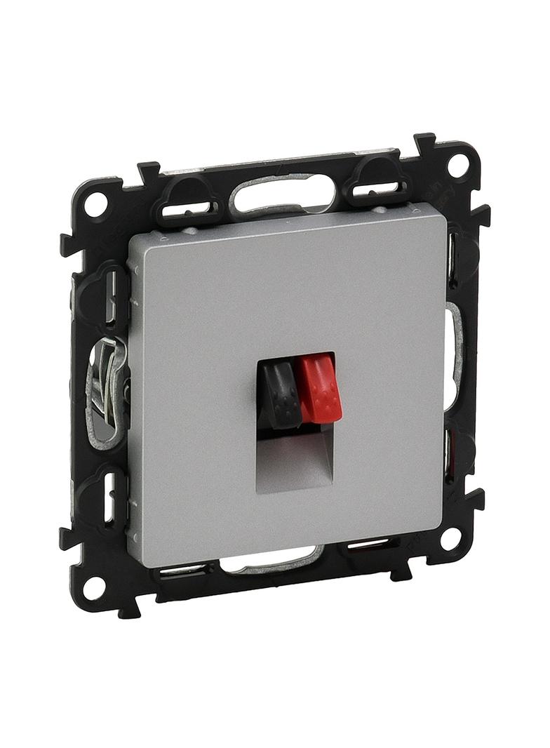 VALENA LIFE GNIAZDO GŁOŚNIKOWE ALUMINIUM, Legrand