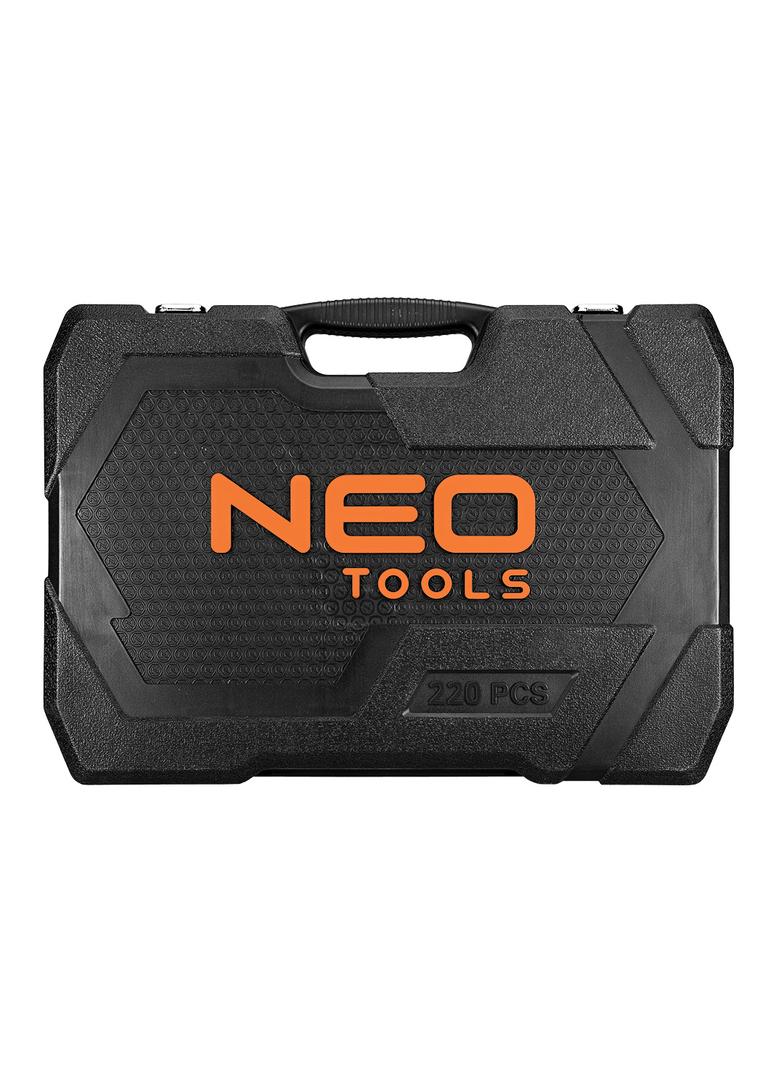 Zestaw kluczy 220 elementów 1/2", 3/8", 1/4"