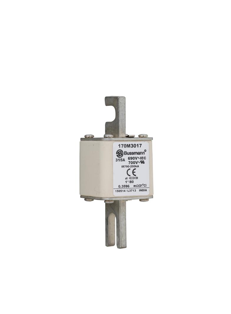 315A 690V 1*/80 aR INDICATOR FUSE Wkładka szybka 315A AC 690V compact DIN 1 45x45x104 mm, 170M3017 E