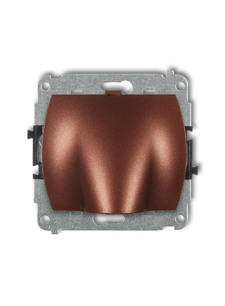 TREND Mechanizm wypustu kablowego brązowy metalik