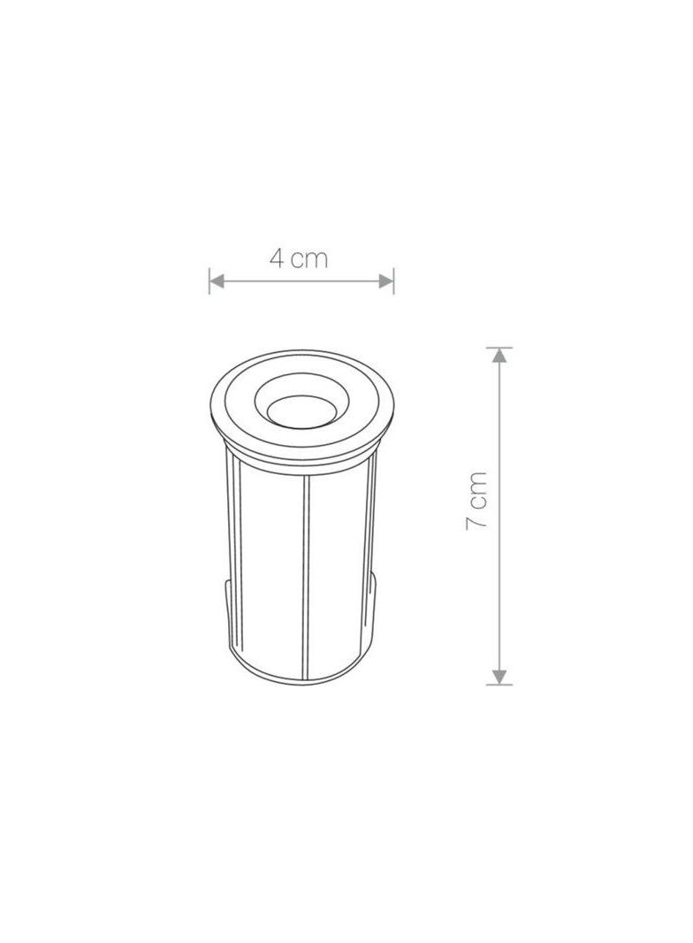 Nowodvorski oczko chodnikowe LED Picco S 1W 47lm 3000K srebrne O4cm 9106