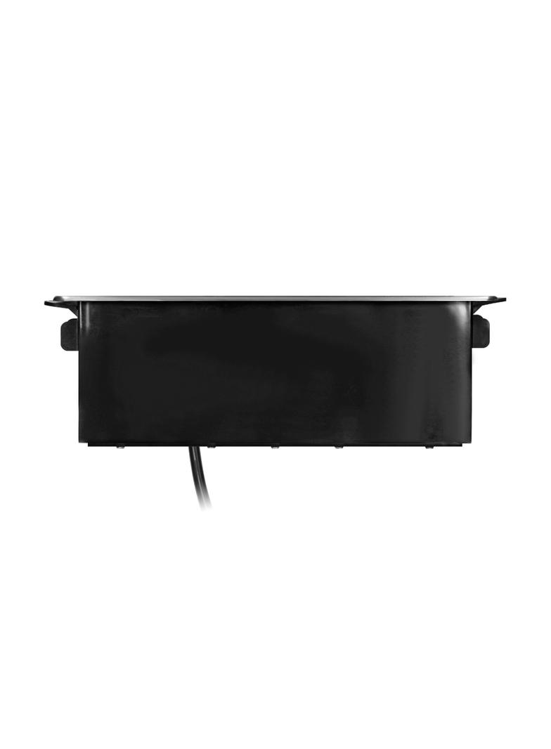 Gniazda wysuwane z blatu z płaskim frezowanym rantem ładowarką USB i przewodem 2m 3 gniazda typ E OR