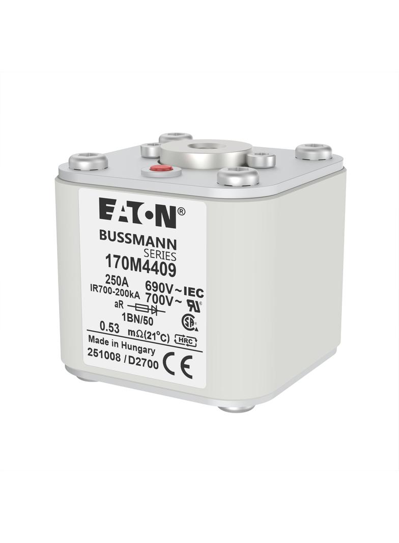 FUSE 250A 690V 1BN/50 AR UC Wkładka szybka 250A AC 690V rozmiar 1 53x69x51 mm aR IEC UL w 170M4409 E