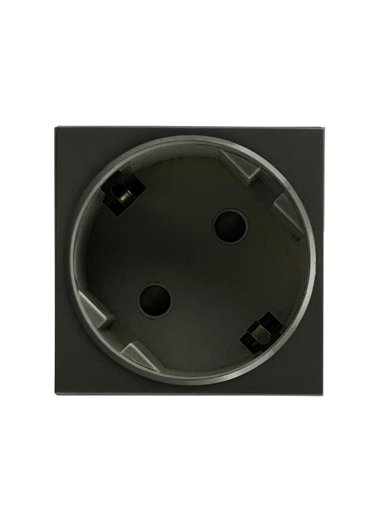 NOEN GS gniazdo modułowe 45x45mm kątowe - 45° 1x2P+Z (Schuko) 16A 250V czarne OR-GM-9010/B/GS45 ORNO