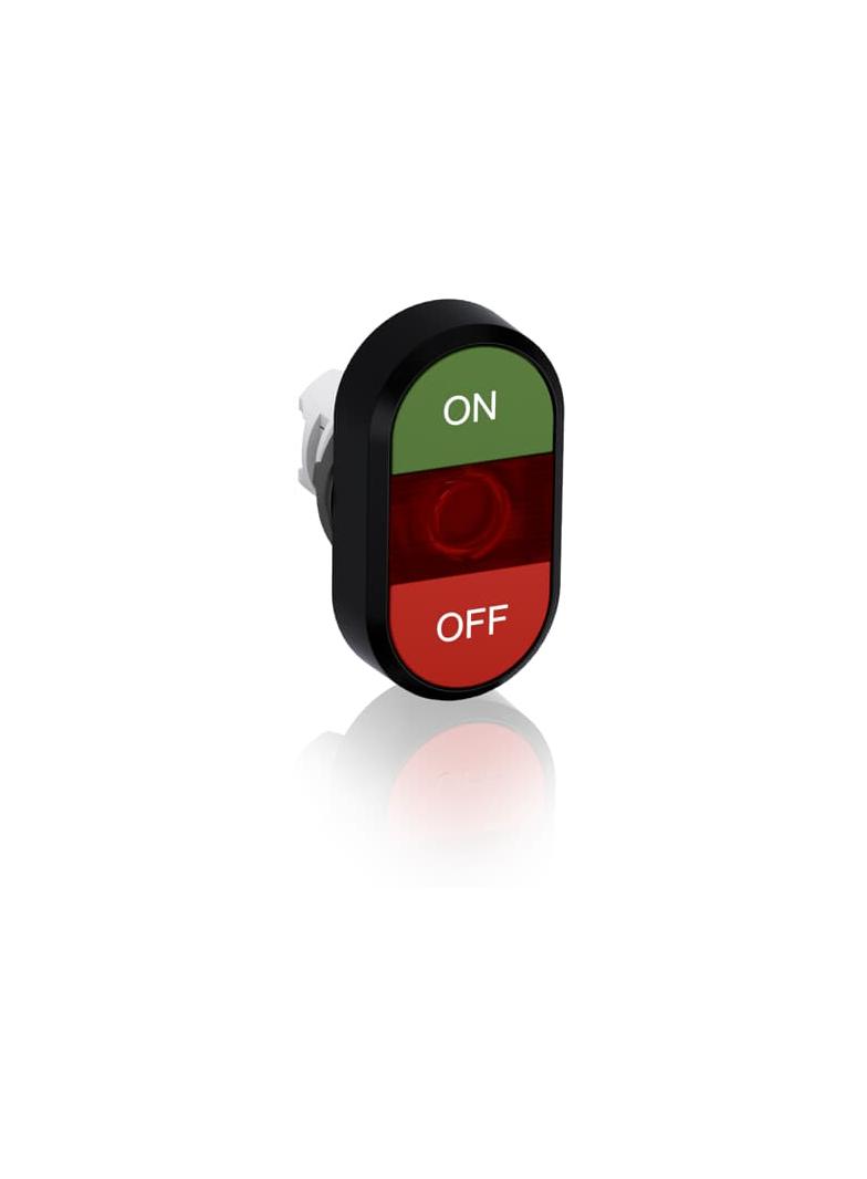 Przycisk podwójny ON-OFF czerwone pole podświetlany MPD3-11R