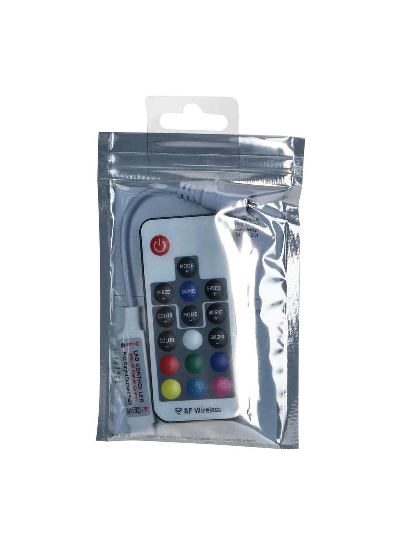 Sterownik LED RGB RF 12V 6A 72W z pilotem 17 przycisków