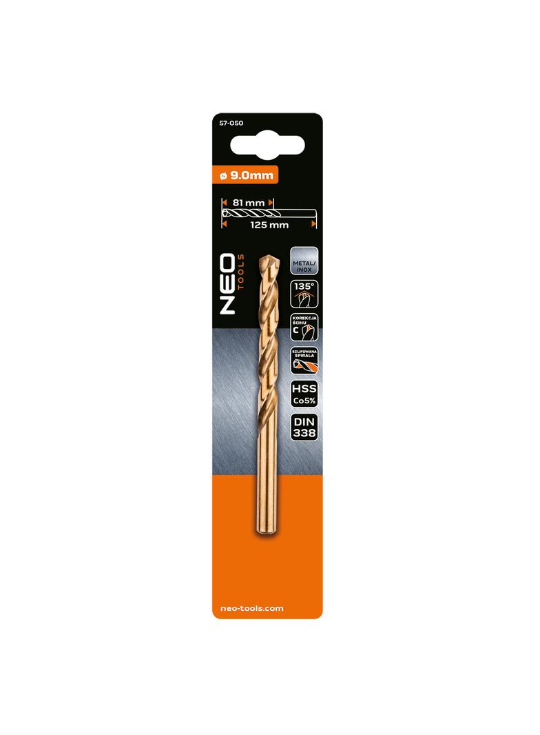 Wiertło do metalu HSS-Co 9,0mm GRAPHITE 57H050 GTX 57-050 GTX Poland