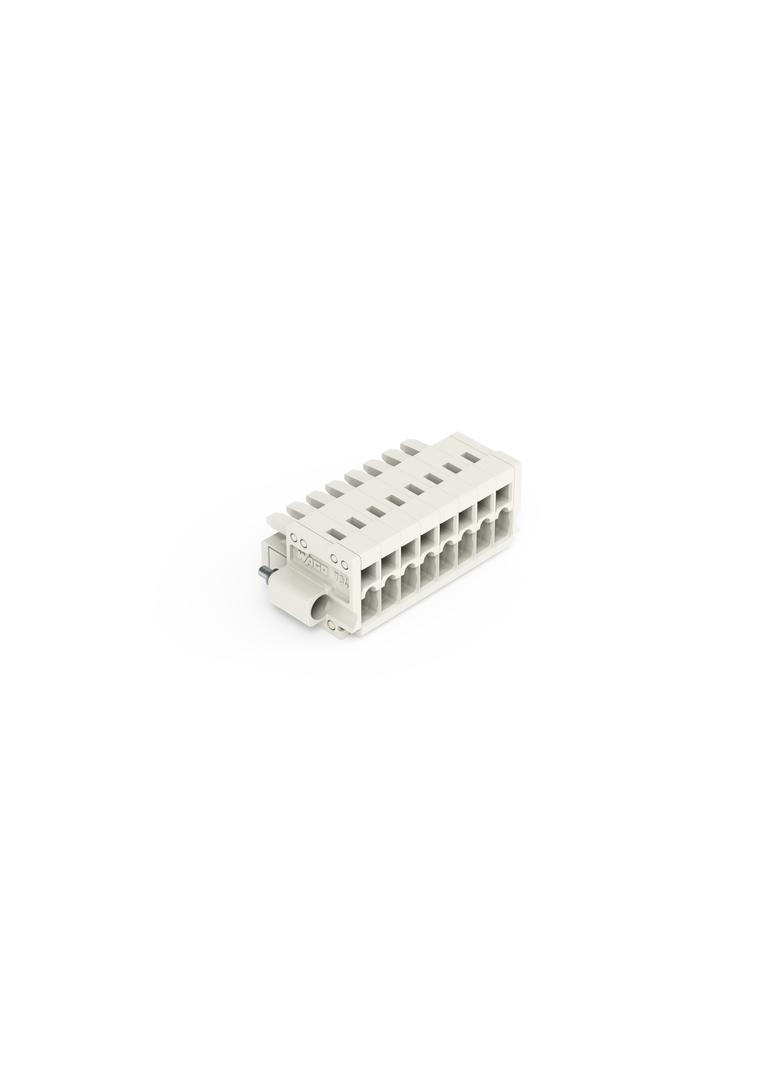 Gniazdo MCS‑MINI Classic 8‑biegunowe jasnoszare raster 3,5mm 734‑108/107‑000 /50szt./ WAGO