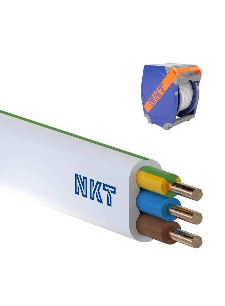 Przewód instalacyjny NKT instal PLUS YDYp 3x2,5mm2 750V płaski /550m/ NKT