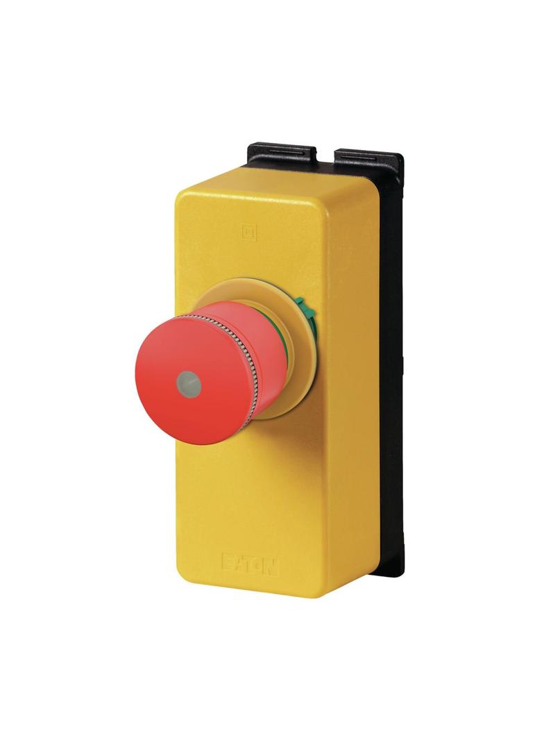 M22-PVL30/FK02/RG/FIY1 Miniaturowy przycisk zatrzymania awaryjnego 30mm w mini kasetce 2NC podśw dio