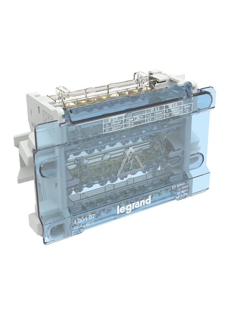 Modułowy Blok Rozdzielczy 8M 4P 100A - 11 Zacisków 400407 LEGRAND