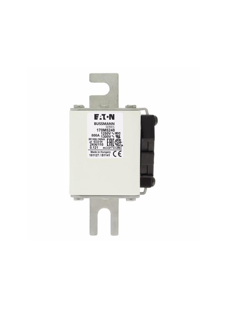 FUSE 800A 1250V 2KN/110 AR CU Wkładka szybka 800A AC 1250V rozmiar 2 61x77x138 mm aR DIN I 170M5248