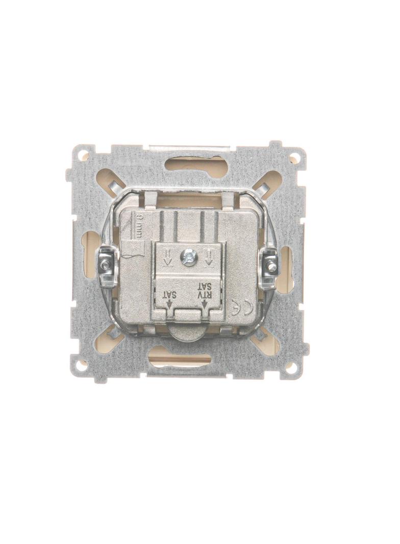 Simon Basic Gniazdo antenowe satelitarne podwójne końcowe SAT-SAT-RTV 2xwejście: SAT: 5–2400 MHz RTV