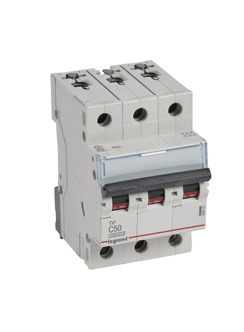 Wyłącznik Nadprądowy S 313 3P C50A 10000A TX3 404227 LEGRAND