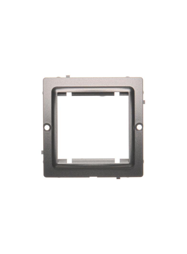 Simon Basic Adapter (przejściówka) na osprzęt standardu 45 × 45 mm. Montaż do puszki na wkręty stal inox BMA45/21 KONTAKT