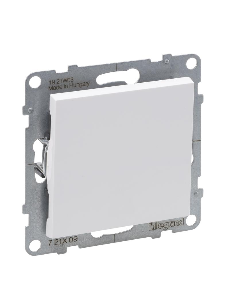 SUNO - Przycisk pojedynczy - 6 A - 250 V~ - zaciski automatyczne, Biały, Legrand