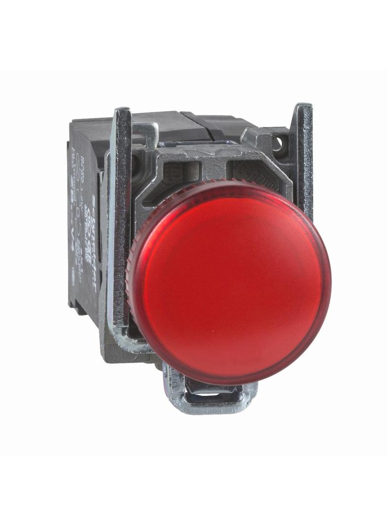 Harmony XB4 Wskaźnik świetlny czerwony żarówka BA9s 110/120V metalowy typowa soczewka XB4BV34 Schneider
