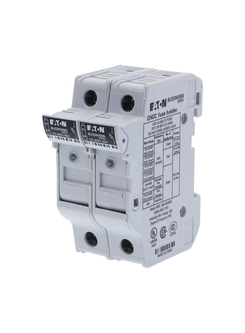 2P 10X38MFH 30A 600V Class CC-indicator Podstawa wkładki cylindrycznej 10x38 2P 32A 690VAC wskaźnik