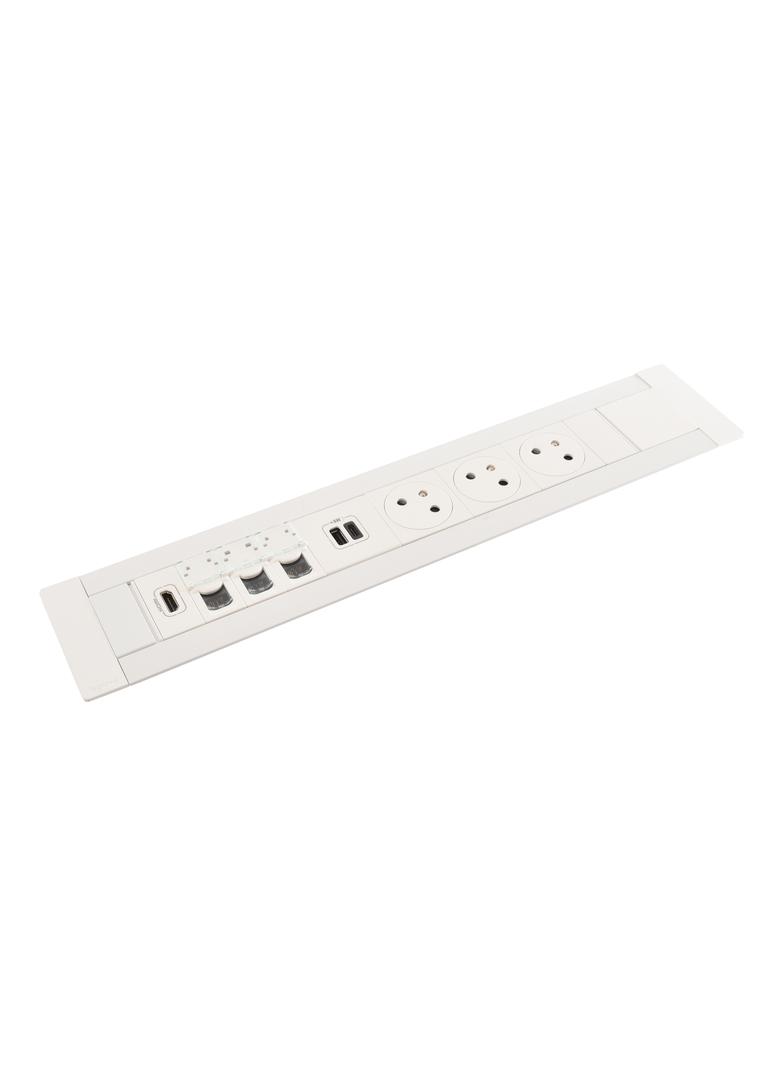 INCARA: MULTILINK - 3X2P+Z / USB A+C / 3XRJ45 / HDMI - 2,0 M-BIAŁY, Legrand