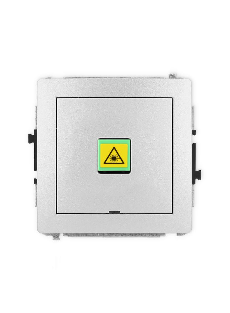 DECO Mechanizm gniazda światłowodowego/optycznego pojedynczego, bez pola opisowego srebrny metalik