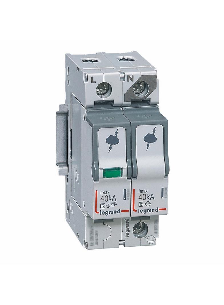 OGRANICZNIK PRZEPIĘĆ T2 40 KA 1P+N, Legrand