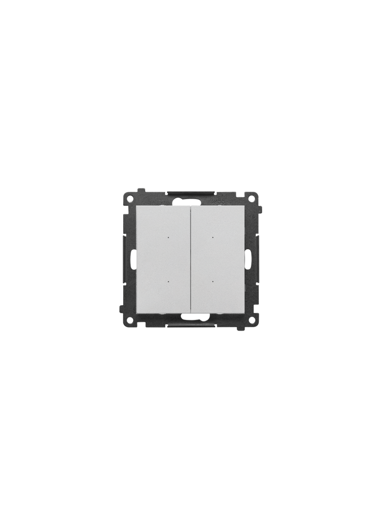 Simon 55 WMDL-TEW2-143 Łącznik elektroniczny podwójny z funcją przycisku lub łącznika czasowego, 2x1 TEW2.01/143 KONTAKT
