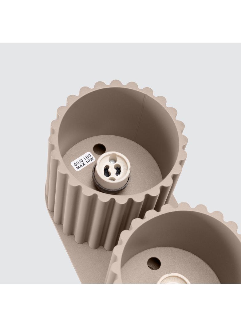 SOLLUX Plafon AURA 2 taupe GU10 ; SL.1815