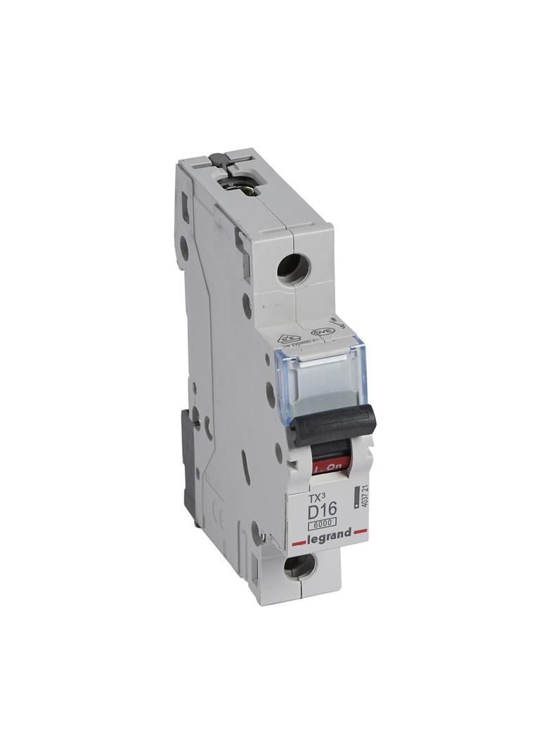 Wyłącznik Nadprądowy 1P D16A 6kA AC S301 TX3 403721 LEGRAND