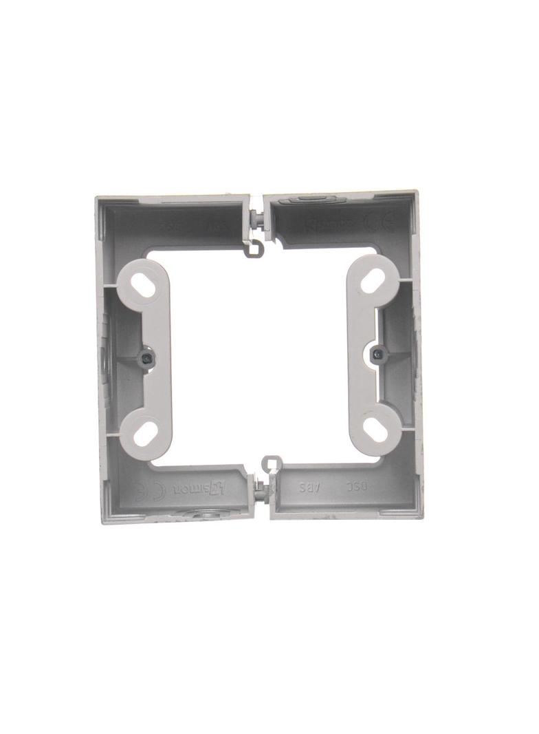 Simon 54 Premium Puszka natynkowa pojedyncza składana do ramek Simon 54 PREMIUM. Głębokość 40mm sreb
