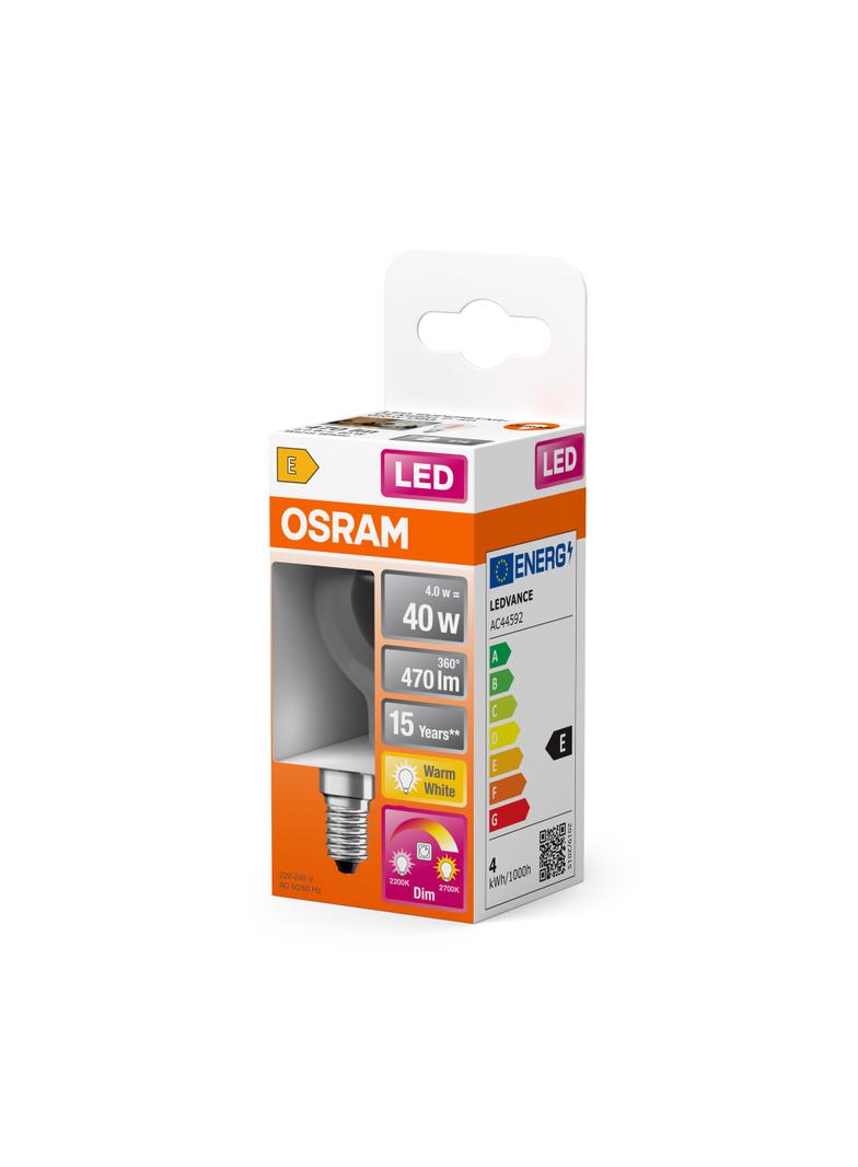 Lampa LED STAR+ GLOWdim CL P40 FILAMENT 4W 827 E14