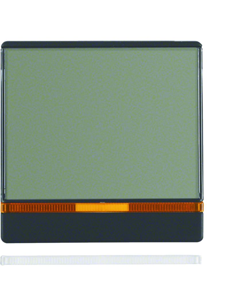 BERKER Q.x Klawisz z 2 dołączonymi soczewkami i dużym z polem opisowym antracyt aksamit 16966086 HAG