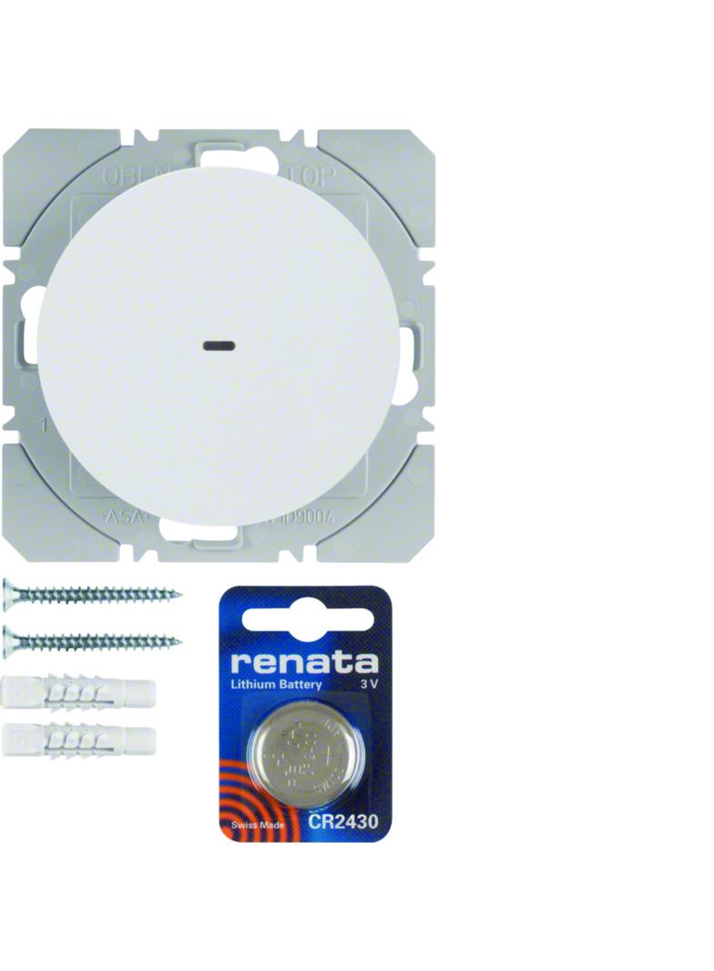 BERKER R.1/R.3 KNX RF quicklink Przycisk radiowy pojedyncza płaski biały 85655239 HAGER