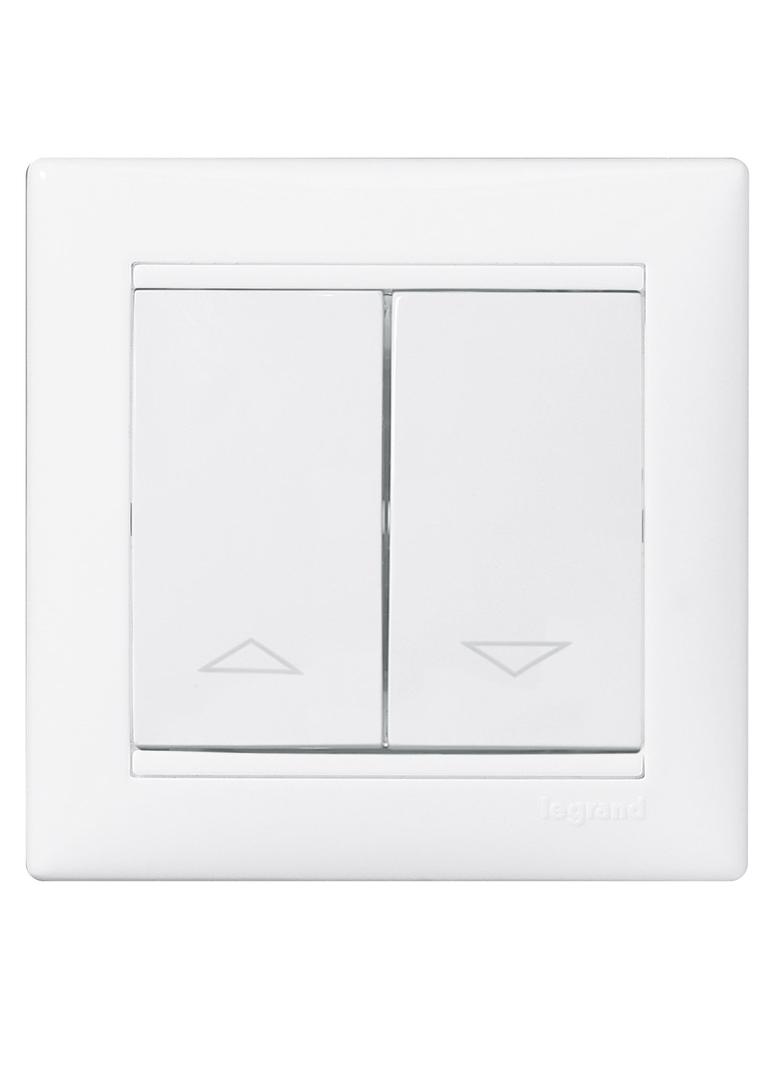 VALENA ŁĄCZNIK STEROWANIE ROLETAMI Z BLOKADĄ MECHANICZNĄ BIAŁY, Legrand