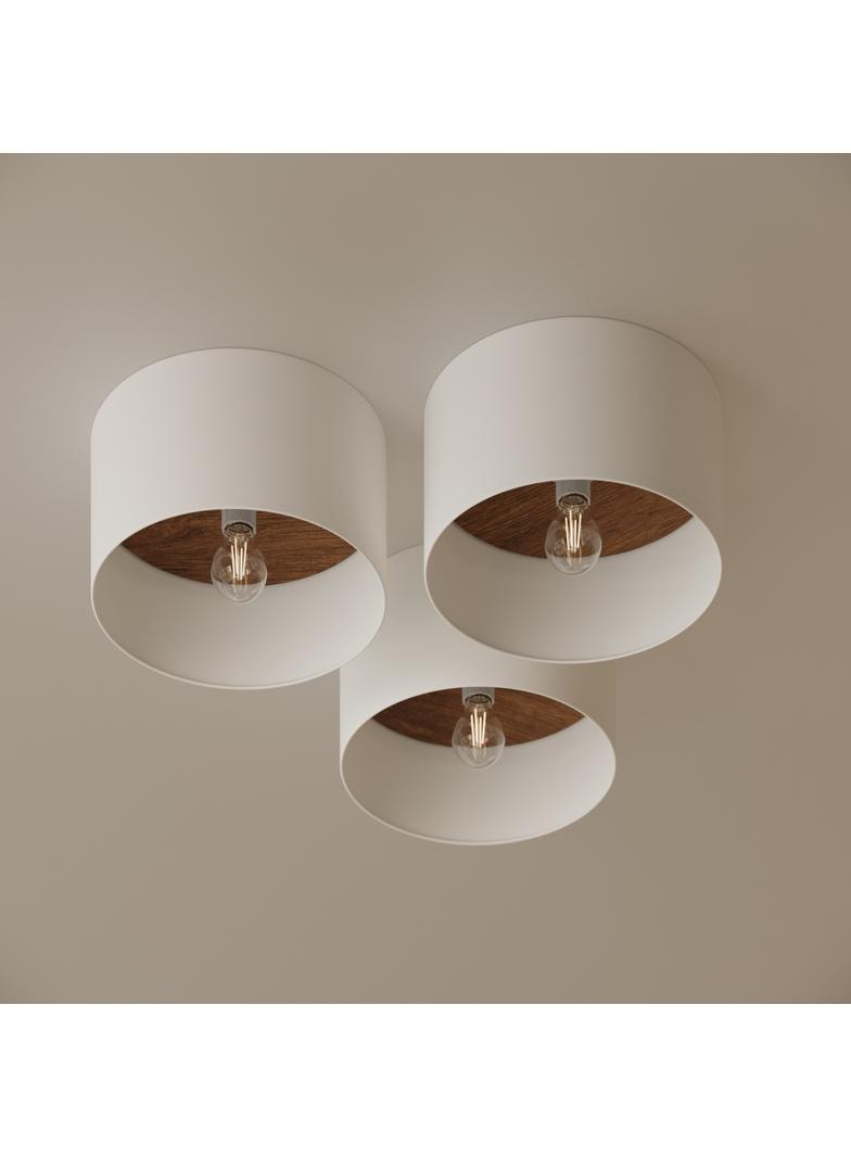 Plafon TELESTO biały/ciemny brąz