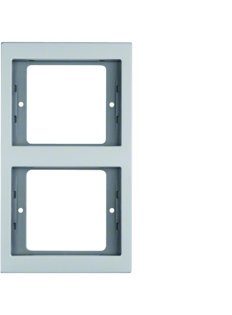 BERKER K.5 Ramka podwójna pionowa aluminium 13237003 HAGER