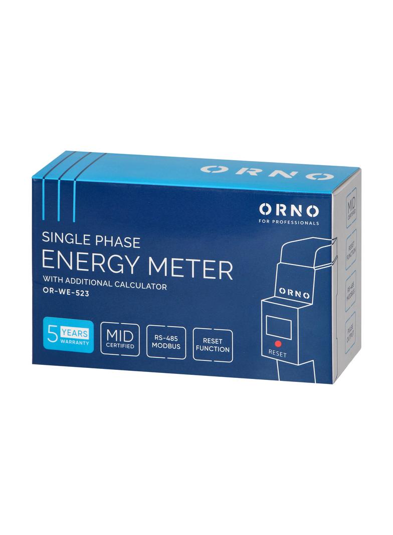 1-fazowy wskaźnik zużycia energii elektrycznej 80A MID dodatkowy wskaźnik wyjście impulsowe prz OR-W