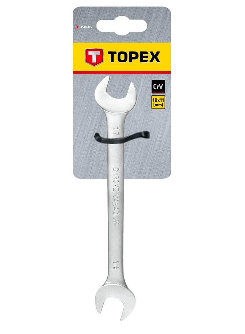 Klucz płaski dwustronny 10 x 11 mm