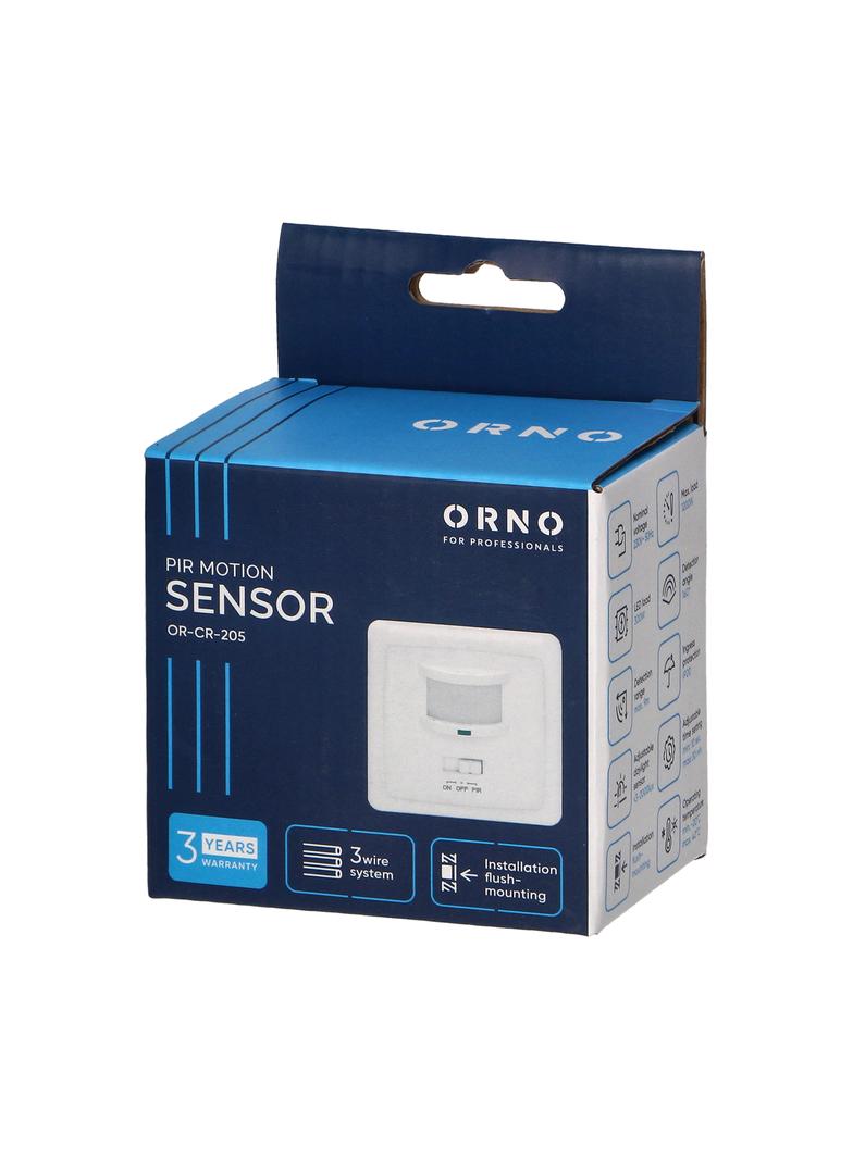 Czujnik ruchu 160 st. IP20 1200W do puszki OR-CR-205 ORNO