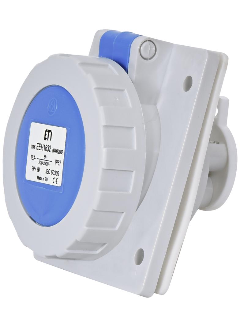 16A 230V 2P+PE Gniazdo tablicowe IP67 EEH 1632 004482082 ETI