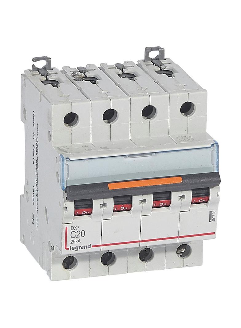 Wyłącznik Nadprądowy S324 C20 4P 20A 25Ka DX3 409795 LEGRAND