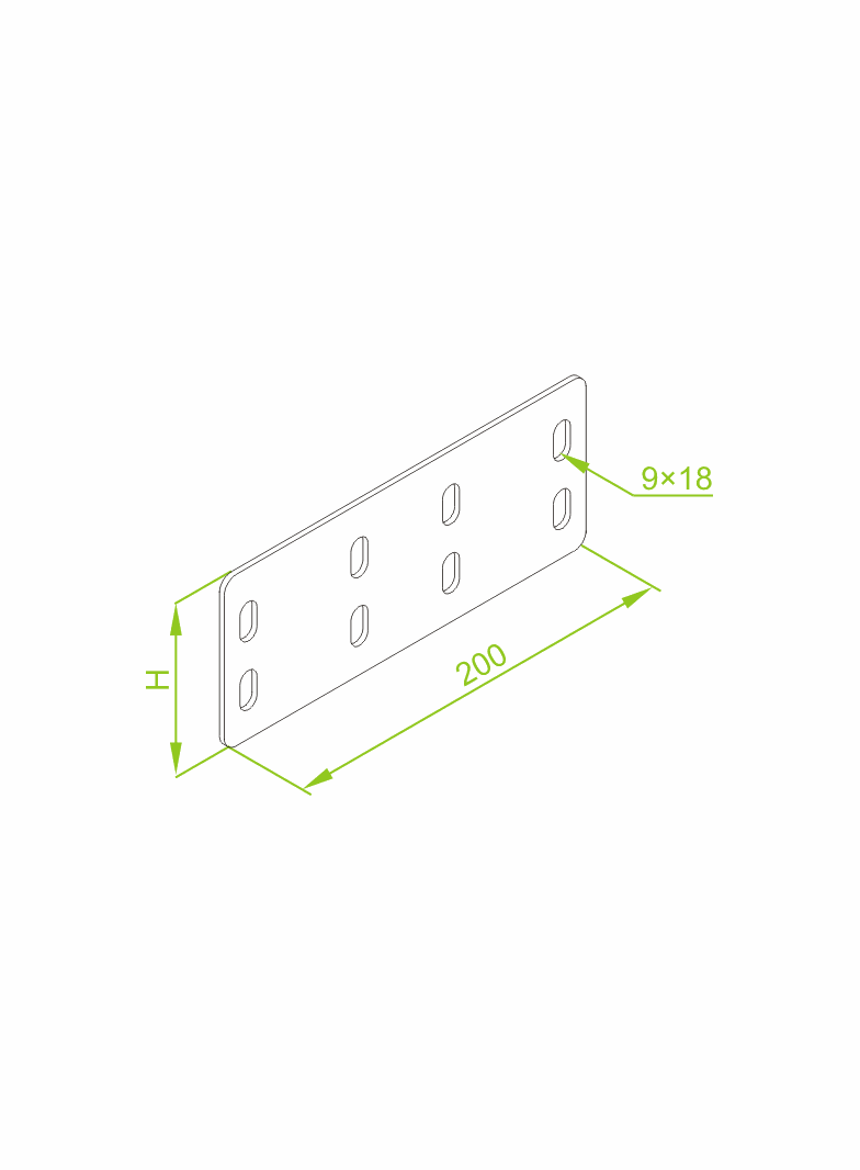 LZCH100 ŁĄCZNIK PŁYTKOWY 2,0 MM
