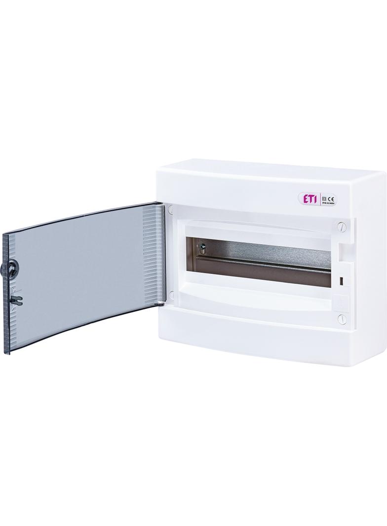 Rozdzielnica natynkowa 1x12 drzwi transparentne ECT12PT 001101001 ETI