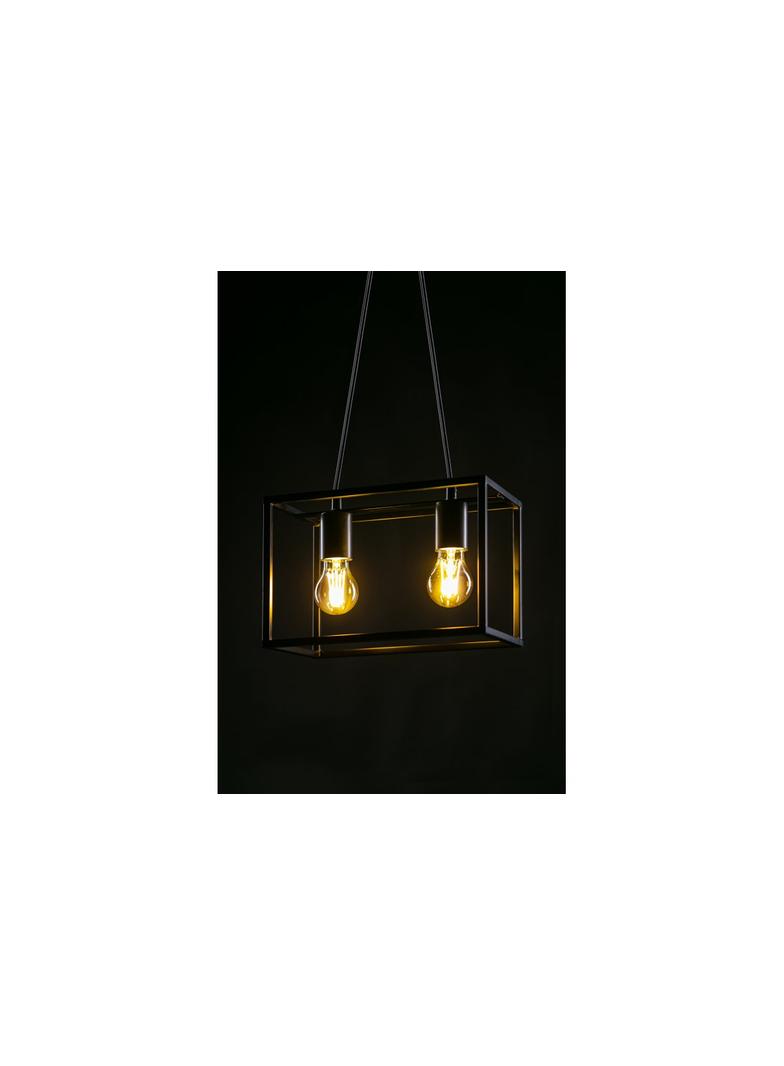 OPRAWA SUFITOWA DIU2 ,3628, AC220-240V, 50/60Hz, 2*E27, IP20, 30cmX18cmX20cm, PODWÓJNA, CZARNA