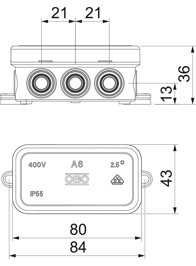 A 6 HF RO, Puszka odgałęźna