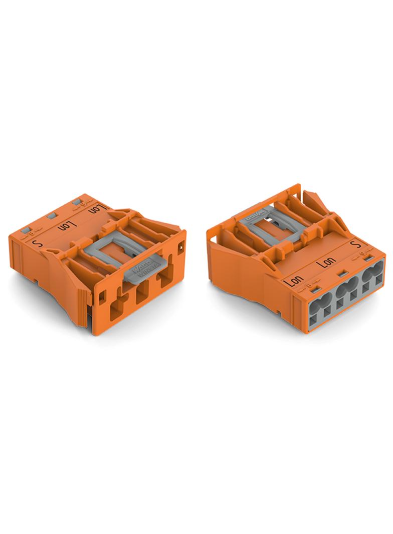 WINSTA wtyk 3-torowy SnapIn pomarańczowy