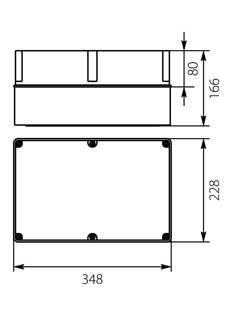 OH-5B.2 obudowa hermetyczna IP65 348x228x166 mm 29.55 OPATÓWEK
