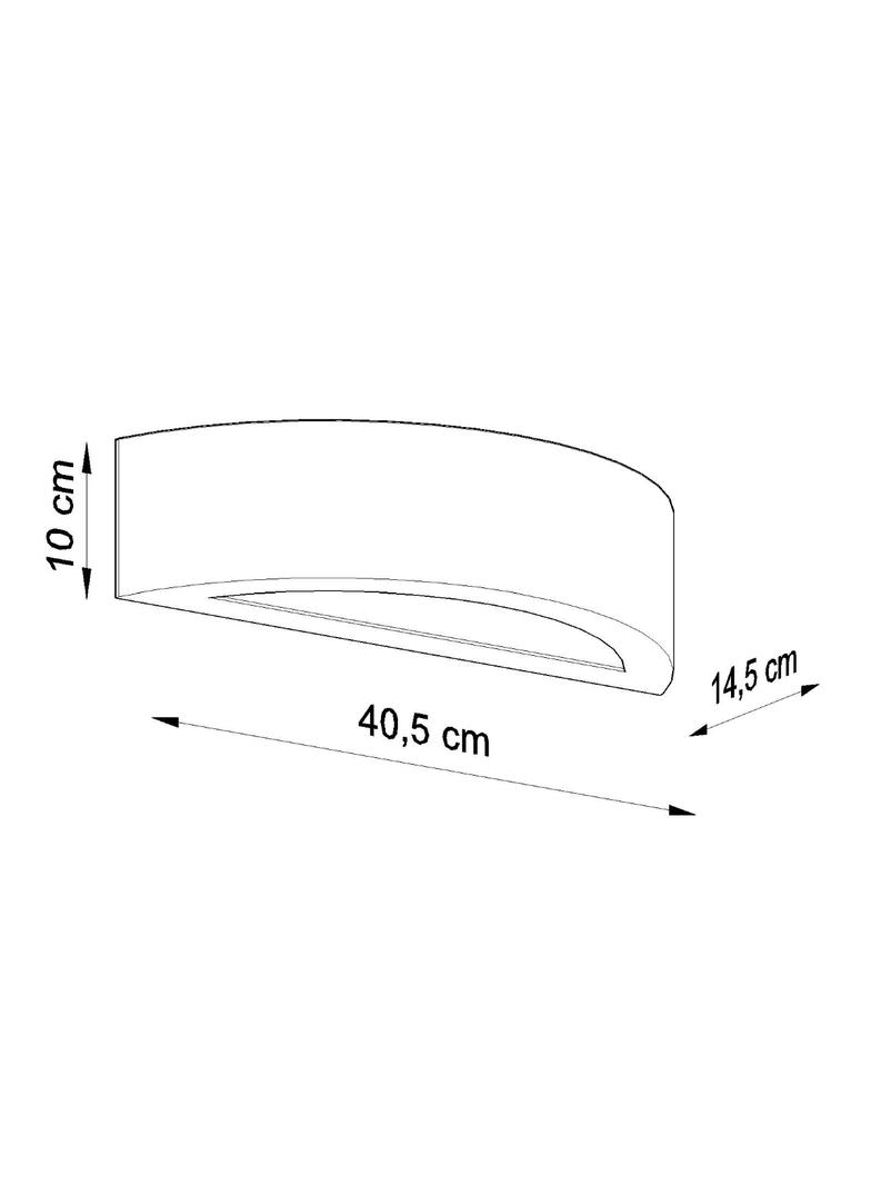 Sollux Kinkiet ceramiczny ATENA szary SL.0873