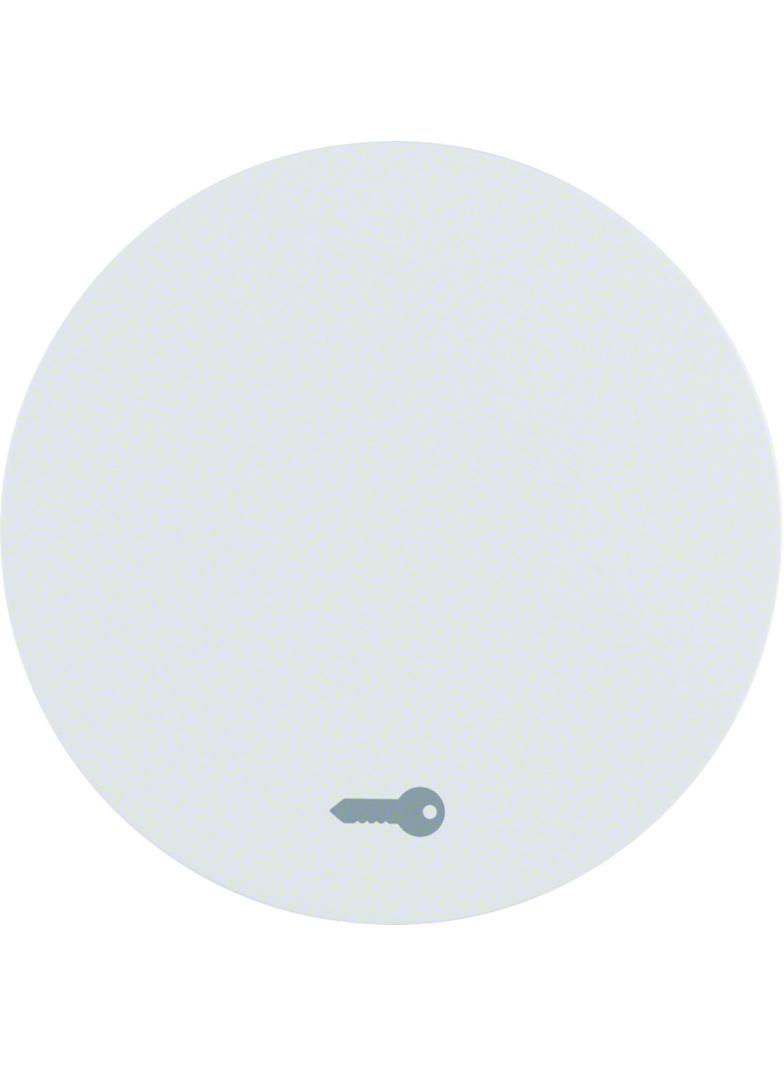 BERKER R.1/R.3 Klawisz nadrukowany symbol klucz do łącznika klaw. pojedyncza biały 16202059 HAGER